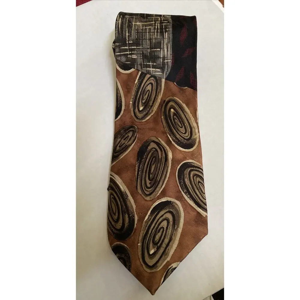CHEZ ROFFE Bold Abstract Art Deco Urban Artsy‎ Necktie.